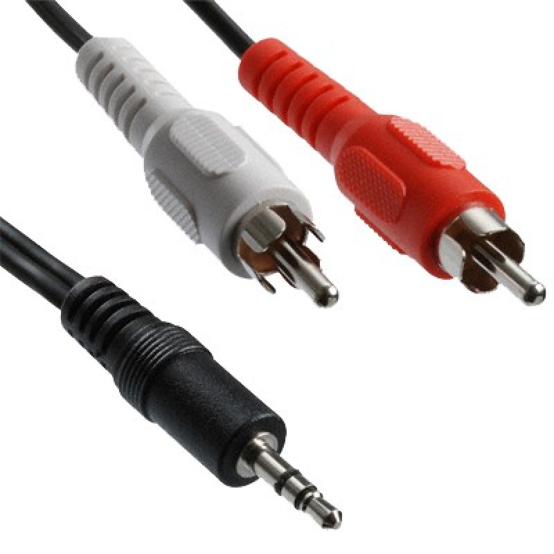 Câble Audio Jack 3.5 M/M 2m - Connectique TV/Hifi/Video