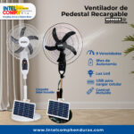 Ventilador Recargable Winds,  Ventilador con Carga solar, Ventilador con Bateria.