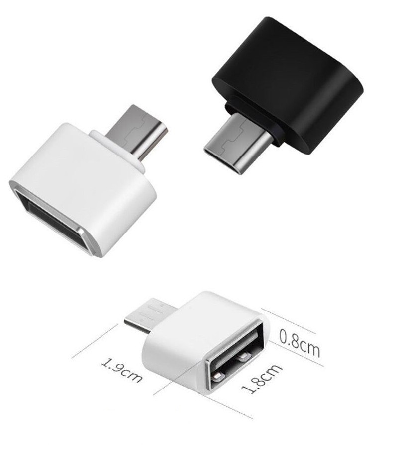 Cable Adaptador MicroUSB OTG Blanco 12cm - Adaptadores USB (USB 2.0)