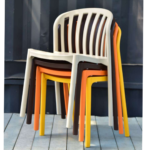 Silla My Way sin brazos para uso exteriores e interperie en cafeterias, restaurantes, hoteles