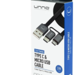 Cable 2 en 1 Tipo C Y Micro USB | 1 M Unno Tekno