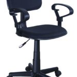 Silla Secretarial Negra QZY-H4  AM160GEN76 Con Brazo 175 Lbs