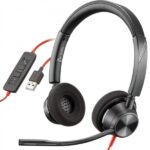 Audifonos USB Plantronic-Poly Blackwire BW3320, Audifonos Diadema CallCenter BW3320-MUSB-C, Audifonos Poly CallCenter USB tipo C