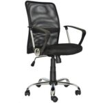 Silla Ejecutiva  SIT-M275, sillas ejecutiva NEGRA- CROMADA