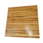 Tablero o Top de Madera Teca para Restaurantes o Cafeterias.