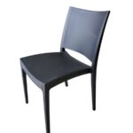 Silla Negra Para Restaurante Kiara , Silla Negra para Cafeterías Kiara, Silla Negra para FoodCourd Kiara, Silla Negra para star mart