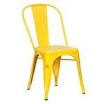 Silla Amarilla Para Restaurante Metal Tolix , Silla Amarilla para Cafeterías Metal Tolix, Silla Amarilla para FoodCourd Metal Tolix Silla Amarilla para star mart Metal Tolix
