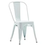 Silla Blanca Para Restaurante Metal Tolix , Silla Blanca para Cafeterías Metal Tolix, Silla Blanca para FoodCourd Metal Tolix Silla Blanca Negra para star mart Metal Tolix