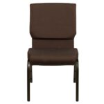 Silla Americana para Iglesia Café, Sillas para Salas de junta Café, Eventos Especiales, Sillas para Auditorio Café Solido, Silla Café 19″/25mm