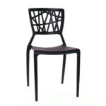 Silla polipropileno Astro color negro, silla Astro para restaurante y cafeteria